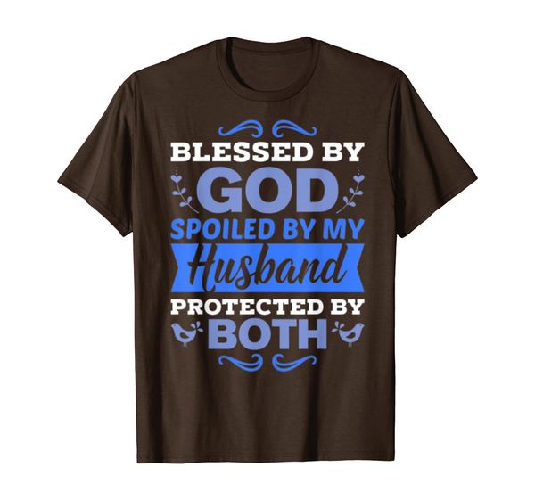 HUSBANDFAITH Blessed By God Spoiled By My Husband Tee Gifts T-Shirt, Mainly pictures
HUSBANDFAITH Blessed By God Spoiled By My Husband Tee Gifts T-Shirt, Mainly pictures