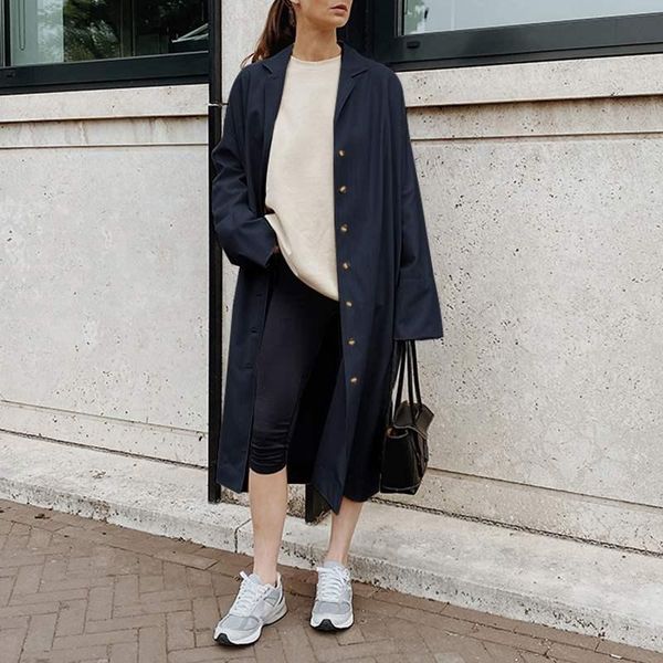 celmia autumn women trench long coat 2021 fashion single breasted belted loose coat lady outerwear casual solid work windbreaker, Tan;black
celmia autumn women trench long coat 2021 fashion single breasted belted loose coat lady outerwear casual solid work windbreaker, Tan;black