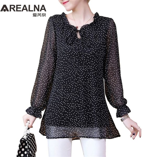 kimono plus size 5xl chiffon polka dot blouse women long sleeve clothing korean fashion 2021 front tie women's tunic shirt 210308, White
kimono plus size 5xl chiffon polka dot blouse women long sleeve clothing korean fashion 2021 front tie women's tunic shirt 210308, White