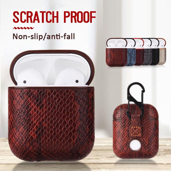 snake skin bluetooth wireless earphone case for airpods pu leather protective cover accessories for air pods charging box cases
snake skin bluetooth wireless earphone case for airpods pu leather protective cover accessories for air pods charging box cases