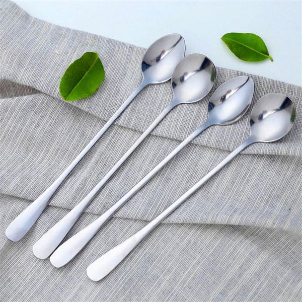 spoons korean style long handle stainless steel spoon tableware coffee stirring kitchen accessories
spoons korean style long handle stainless steel spoon tableware coffee stirring kitchen accessories