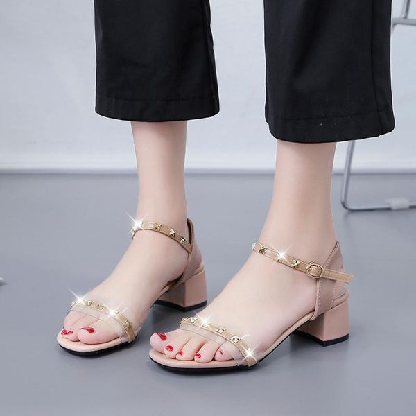 dress shoes pvc transparent heels women's summer rivet gladiator sandals fashion clear for women jelly, Black
dress shoes pvc transparent heels women's summer rivet gladiator sandals fashion clear for women jelly, Black