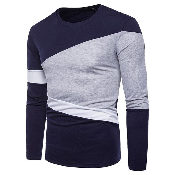 men's t-shirts men autumn winter 3 color triangle stitching round neck long sleeves clothing t shirts fashion tshirt, White;black
men's t-shirts men autumn winter 3 color triangle stitching round neck long sleeves clothing t shirts fashion tshirt, White;black