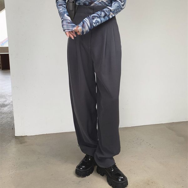 2021 ol vintage high waist straight casual harem women bottoms autumn winter suit pants loose commuting trousers q0xk, Black;white
2021 ol vintage high waist straight casual harem women bottoms autumn winter suit pants loose commuting trousers q0xk, Black;white