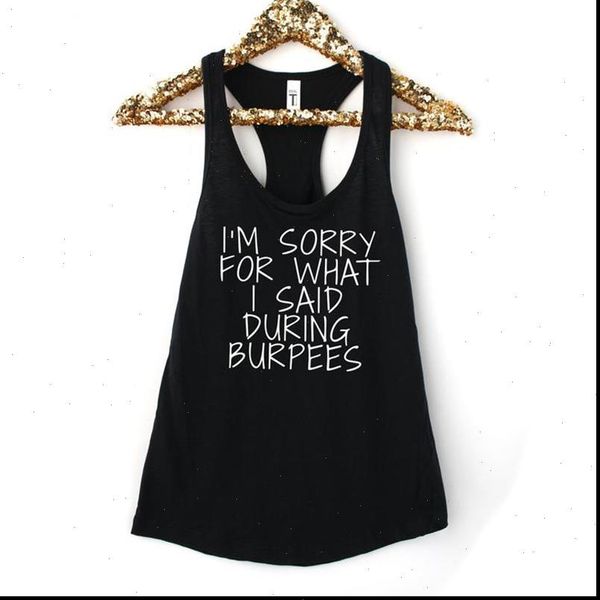 im sorry for what i said during burpees women tank cotton funny streetwear vest letter print sleeveless racerback drop ship, White
im sorry for what i said during burpees women tank cotton funny streetwear vest letter print sleeveless racerback drop ship, White
