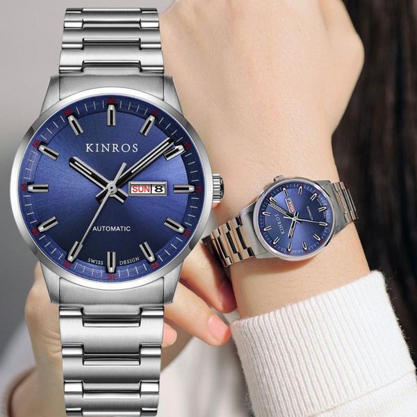 wristwatches kinros mechanical watches women steel bracelet wristwatch japan miyota 6t51 automatic clock sapphire relogio, Slivery;brown
wristwatches kinros mechanical watches women steel bracelet wristwatch japan miyota 6t51 automatic clock sapphire relogio, Slivery;brown