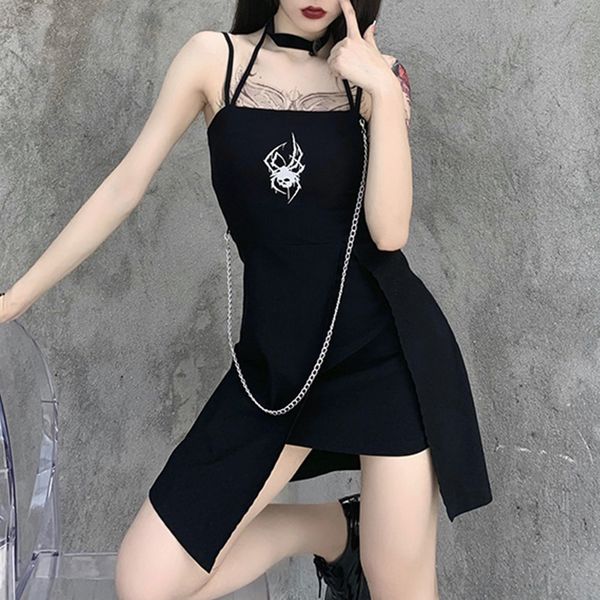 patchwork halter aline dress gothic punk spider reflective print black mini dress female bandage slite sleeveless dress, Black;gray
patchwork halter aline dress gothic punk spider reflective print black mini dress female bandage slite sleeveless dress, Black;gray