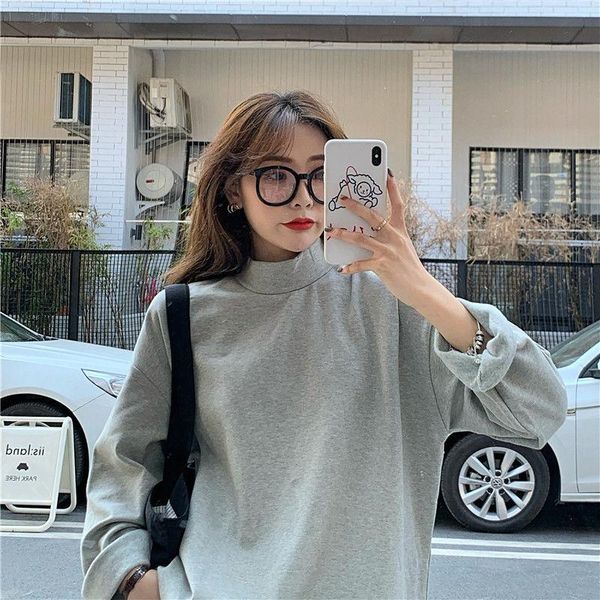 women's t-shirt women long sleeve korean style loose woman solid fashion simple all-match daily ins plus harajuku womens, White
women's t-shirt women long sleeve korean style loose woman solid fashion simple all-match daily ins plus harajuku womens, White