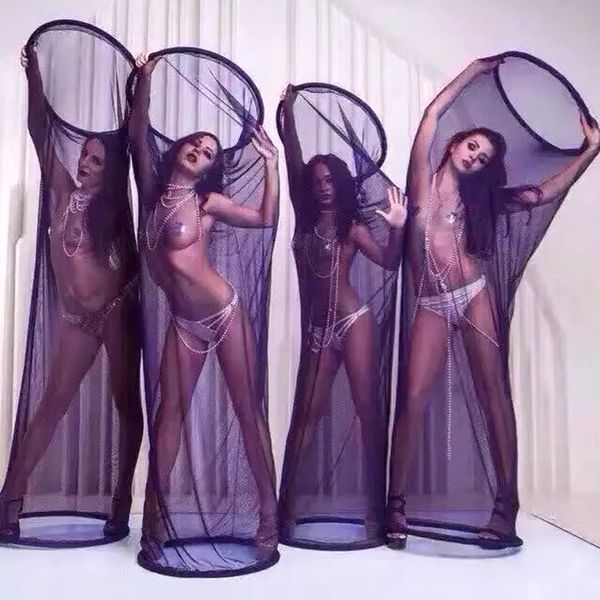 new nightclub ds dance team mysterious black gauze cage gogo performance prop for stage tool for gogo dance prop vdb680, Black;red
new nightclub ds dance team mysterious black gauze cage gogo performance prop for stage tool for gogo dance prop vdb680, Black;red