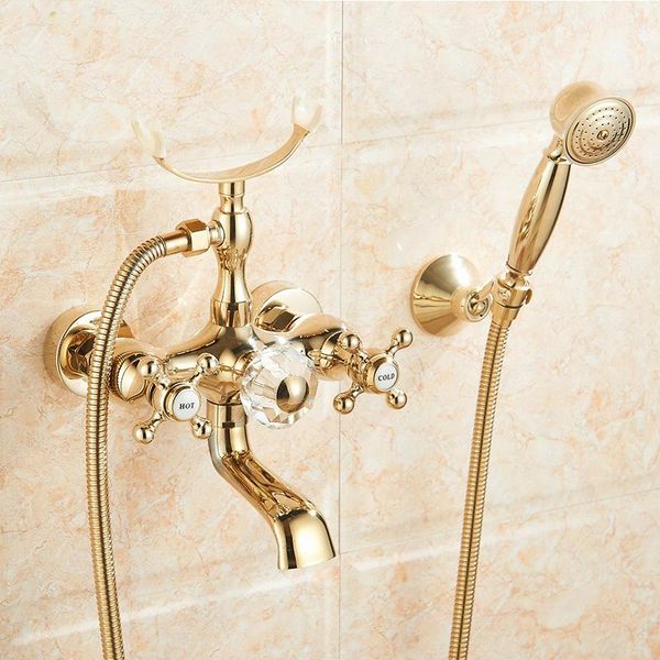 shower faucets luxury golden brass bath shower faucet with slide bar ceramic telephone crystal handle wall bath faucet yd-711
shower faucets luxury golden brass bath shower faucet with slide bar ceramic telephone crystal handle wall bath faucet yd-711