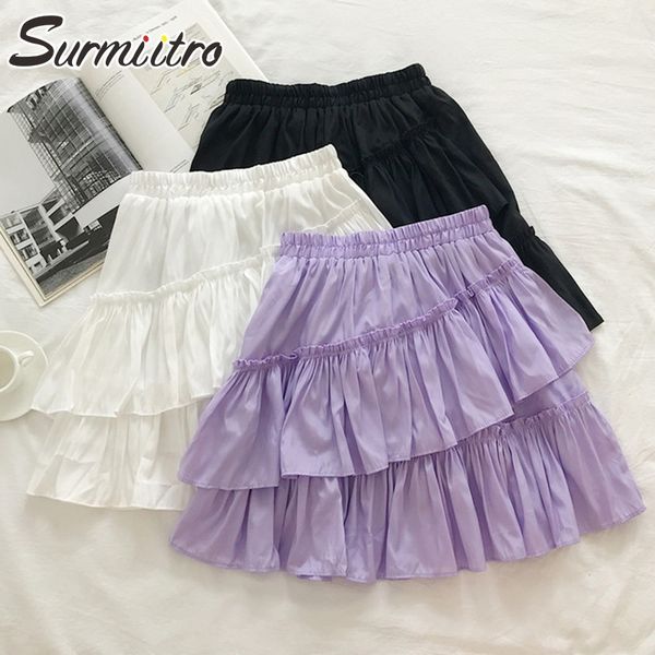 surmiitro mini summer skirt women 2021 korean elegant purple white black ruffle high waist sun school pleated skirt female 210303
surmiitro mini summer skirt women 2021 korean elegant purple white black ruffle high waist sun school pleated skirt female 210303