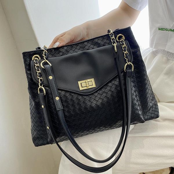 evening bags black woven crossbody 2021 women's brand big casual tote bag luxury leather handbags for ladies knitting chain shoulder
evening bags black woven crossbody 2021 women's brand big casual tote bag luxury leather handbags for ladies knitting chain shoulder