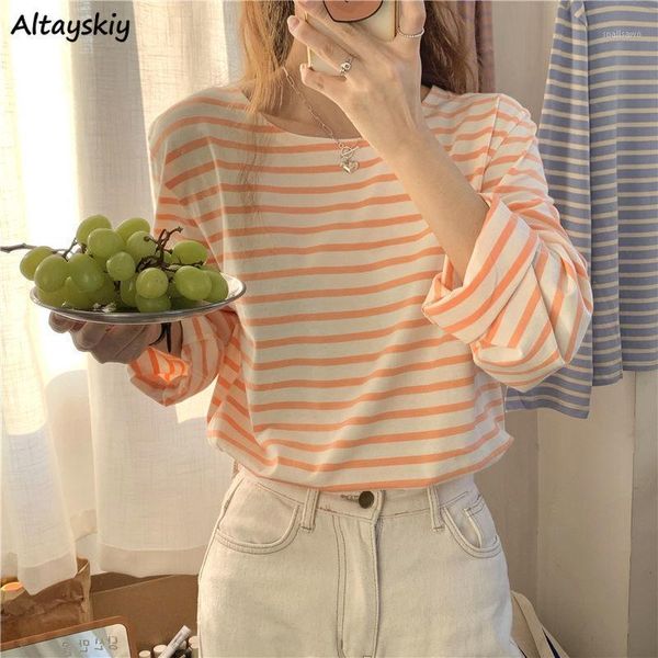 long sleeve t-shirts women stripped fashion korean style all-match harajuku soft comfort mujer streetwear autumn casual simple women's, White
long sleeve t-shirts women stripped fashion korean style all-match harajuku soft comfort mujer streetwear autumn casual simple women's, White