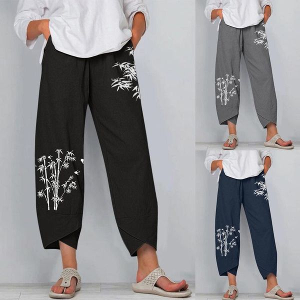 women's pants & capris women elastic waist floral printed cotton linen casual vintage autumn harem loose pantalon turnip trousers, Black;white
women's pants & capris women elastic waist floral printed cotton linen casual vintage autumn harem loose pantalon turnip trousers, Black;white