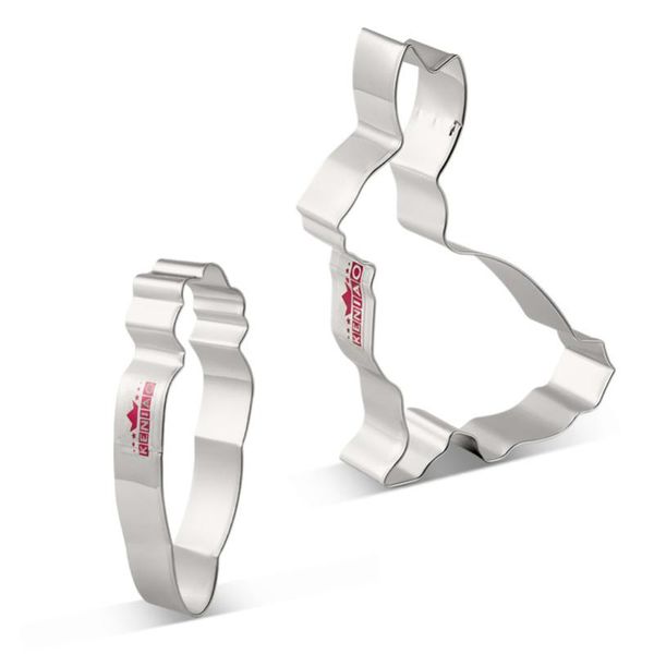 keniao easter cutters set for party - 2 piece - (running) and carrot biscuit / fondant / pastry cutter stainless steel
keniao easter cutters set for party - 2 piece - (running) and carrot biscuit / fondant / pastry cutter stainless steel