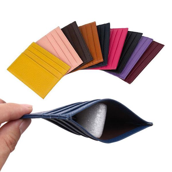 card holders wallet women men business leather id holder bags small bank gift multi slot slim case purse, Brown;gray 
card holders wallet women men business leather id holder bags small bank gift multi slot slim case purse, Brown;gray