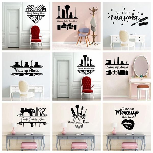 wall stickers custom beauty salon name decals for living room bedroom decoration art decor wallpaper
wall stickers custom beauty salon name decals for living room bedroom decoration art decor wallpaper