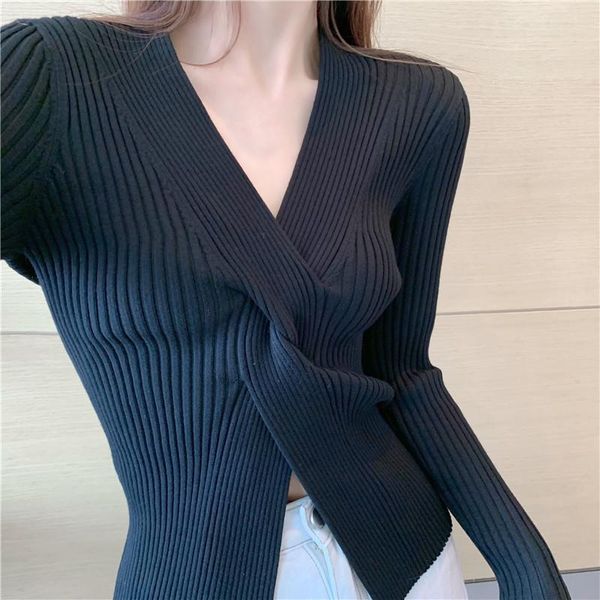 women's sweaters deep v neck for women 2021 fashion korean cross knitted pullover white black long sleeve winter slim jumpers
women's sweaters deep v neck for women 2021 fashion korean cross knitted pullover white black long sleeve winter slim jumpers