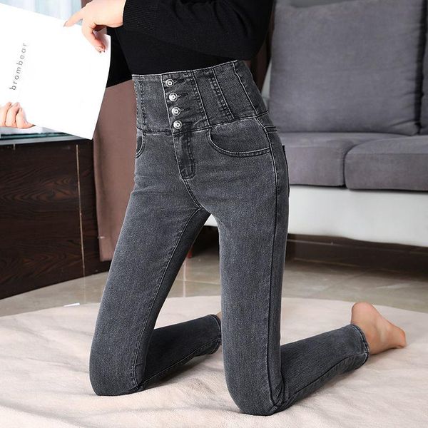 women's jeans 2021 spring autumn women stretch high waist lady button skinn washed trousers female casual loose denim pencil pants o249, Blue
women's jeans 2021 spring autumn women stretch high waist lady button skinn washed trousers female casual loose denim pencil pants o249, Blue