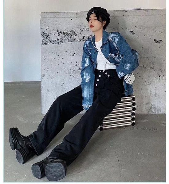 women's jeans cmaz 2021 vintage high waist straight pants for women streetwear loose female denim buttons zipper ladies trouser, Blue
women's jeans cmaz 2021 vintage high waist straight pants for women streetwear loose female denim buttons zipper ladies trouser, Blue