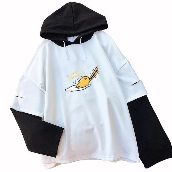 autumn splicing hoodies sweatshirt women fashion lovely gudetama printed long sleeve loose raglan harajuku kawaii cartoon hooded, Black
autumn splicing hoodies sweatshirt women fashion lovely gudetama printed long sleeve loose raglan harajuku kawaii cartoon hooded, Black