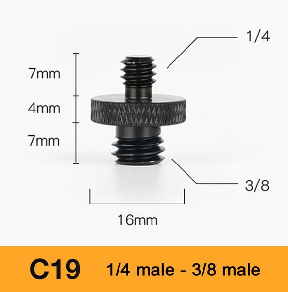 tripod heads 1/4" to 3/8" screw adapter mount converter for plate flash camera holder ring light umbrella monopod head
tripod heads 1/4" to 3/8" screw adapter mount converter for plate flash camera holder ring light umbrella monopod head