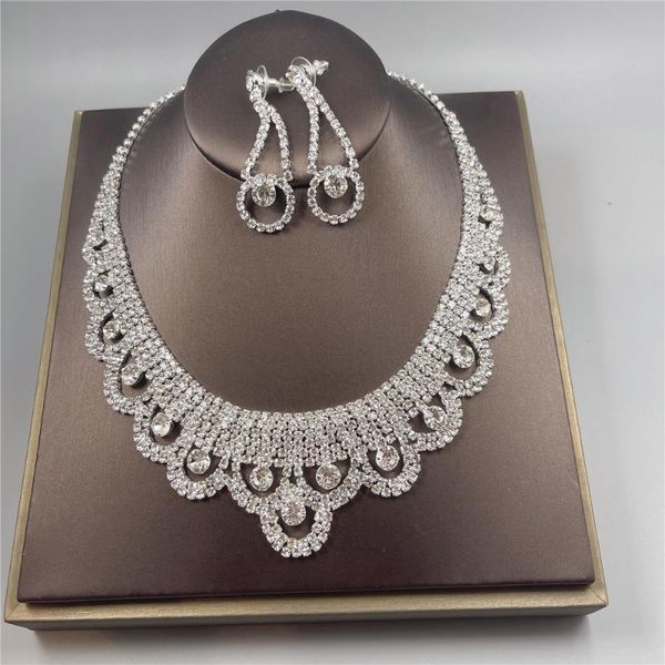 earrings & necklace fashion rhinestone costume jewelry sets silver color crystal statement set wedding african beads
earrings & necklace fashion rhinestone costume jewelry sets silver color crystal statement set wedding african beads