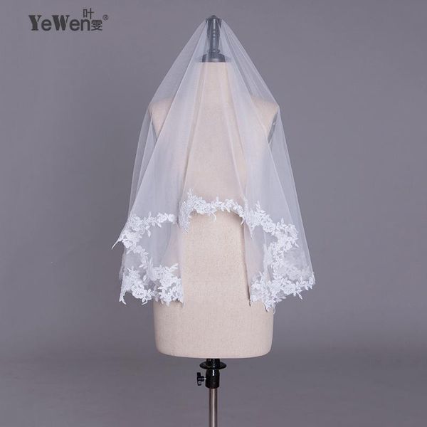 bridal veils yewen 1.5m in stock wholesale pure white wedding lace edge accessories veil velos de novia, Black
bridal veils yewen 1.5m in stock wholesale pure white wedding lace edge accessories veil velos de novia, Black