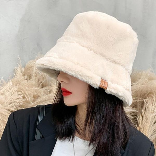 foux bucket hat winter women thickened artificial mink hair beige female warm ladies designer fishman fluffy plush 2020, Blue;gray
foux bucket hat winter women thickened artificial mink hair beige female warm ladies designer fishman fluffy plush 2020, Blue;gray