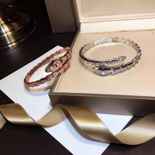 nice snake-shaped women's bracelet shiny diamonds jewelry 2 colors beautiful design lady bracelets gift, Black
nice snake-shaped women's bracelet shiny diamonds jewelry 2 colors beautiful design lady bracelets gift, Black