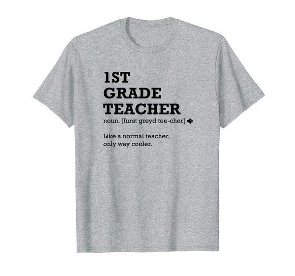 1st grade teacher shirt, gift idea for first grade teacher, White;black
1st grade teacher shirt, gift idea for first grade teacher, White;black