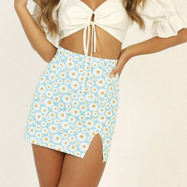 skirts women's skirt 2021 fashion vintage daisy printing drawstring high-waisted irregular package hip slim short mini, Black
skirts women's skirt 2021 fashion vintage daisy printing drawstring high-waisted irregular package hip slim short mini, Black