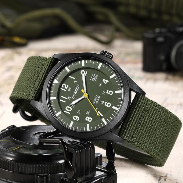 wristwatches simple quartz watch men luminous hands woven canvas belt fluorescent green men's fashion male gift, Slivery;brown
wristwatches simple quartz watch men luminous hands woven canvas belt fluorescent green men's fashion male gift, Slivery;brown