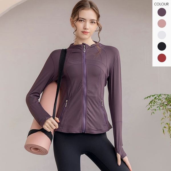 lulu same fitness sports yoga jacket autumn women's long girls' zipper quick drying yoga clothes, Gray
lulu same fitness sports yoga jacket autumn women's long girls' zipper quick drying yoga clothes, Gray