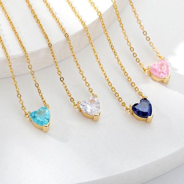 pendant necklaces heart for women stainless steel gold chain zircon necklace lover choker summer boho jewelry gift femme, Silver
pendant necklaces heart for women stainless steel gold chain zircon necklace lover choker summer boho jewelry gift femme, Silver