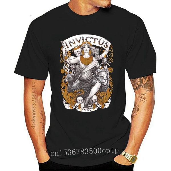 men's t-shirts design summer invictus fashion short sleeve t shirt tees, White;black
men's t-shirts design summer invictus fashion short sleeve t shirt tees, White;black