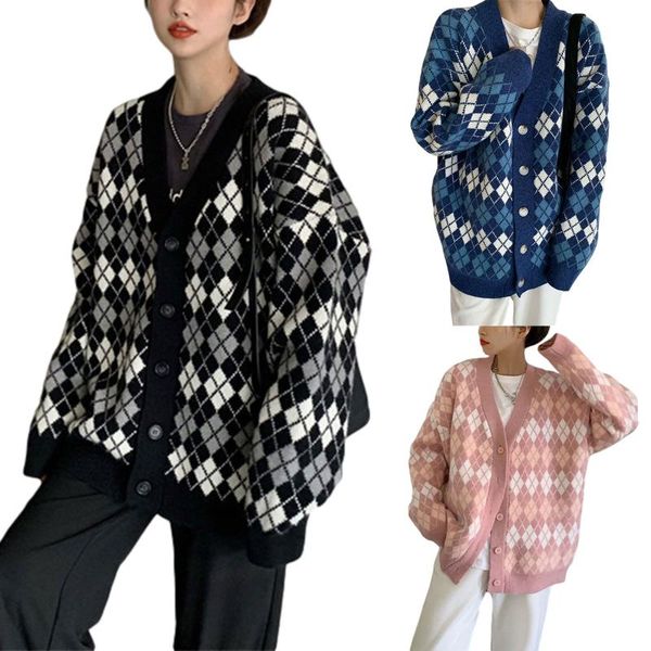 women's knits & tees women’s button down knit sweater long sleeve v neck argyle print loose cardigan coat, White
women's knits & tees women’s button down knit sweater long sleeve v neck argyle print loose cardigan coat, White