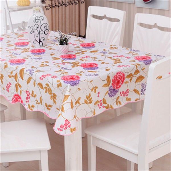 1pcs fashion square rural printing pvc thickening tablecloth lace tablecloth waterproof and oil table cloth table cloth