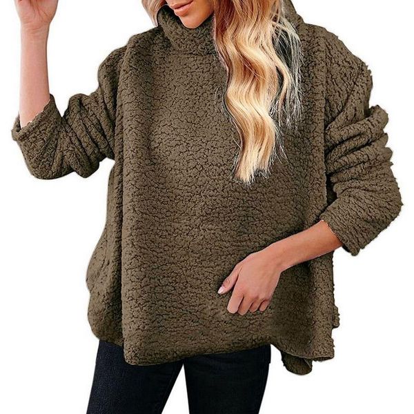 women's sweaters sweater turtleneck pullover fashion solid fleece knitwear autumn winter loose jumper oversized pullovers, White;black
women's sweaters sweater turtleneck pullover fashion solid fleece knitwear autumn winter loose jumper oversized pullovers, White;black