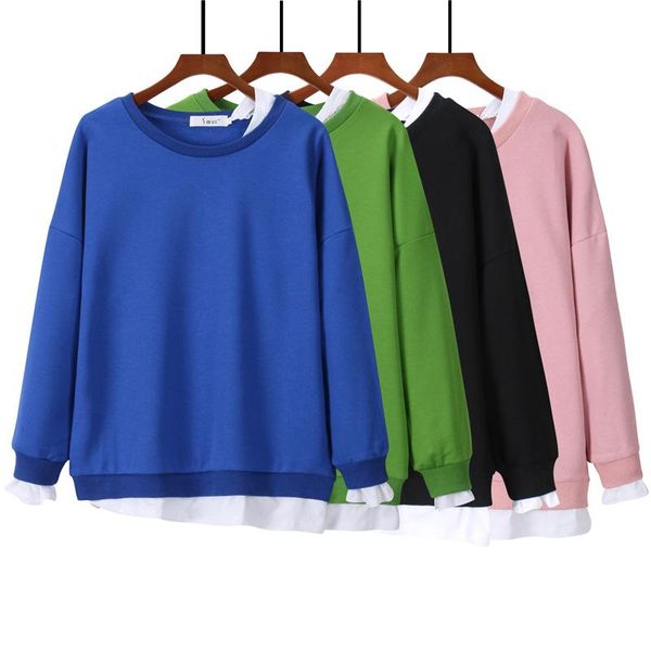 women's hoodies & sweatshirts gkfnmt women cotton sweatshirt splice 2021 winter solid 100% casual loose jumper pullover jacket pink, Black
women's hoodies & sweatshirts gkfnmt women cotton sweatshirt splice 2021 winter solid 100% casual loose jumper pullover jacket pink, Black