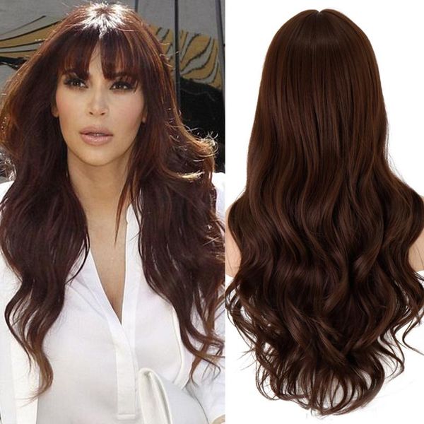 synthetic wigs linghang long dark brown women's with bangs water wave heat resistant for black women african american hair
synthetic wigs linghang long dark brown women's with bangs water wave heat resistant for black women african american hair