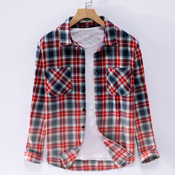 2021 new outono nova gradiente de algodo xadrez masculina manga longa camisas masculinas casuais marca moda confortvel camisa dos 6ryo, White
2021 new outono nova gradiente de algodo xadrez masculina manga longa camisas masculinas casuais marca moda confortvel camisa dos 6ryo, White