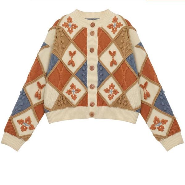 women's knits & tees vintage cardigan retro luxury hand made women knitted sweater loose winter jumper japanese style sweet beauty autu, White
women's knits & tees vintage cardigan retro luxury hand made women knitted sweater loose winter jumper japanese style sweet beauty autu, White