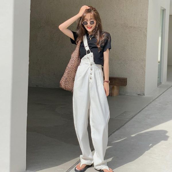 women's pants & capris 2021 design one-shoulder denim overalls women summer high waist was thin and loose mopping white, Black;white
women's pants & capris 2021 design one-shoulder denim overalls women summer high waist was thin and loose mopping white, Black;white