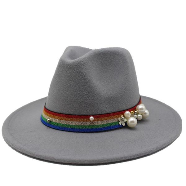 wide brim hats fedora for women bone pom hat panama pearl ribbon fashion ladies jazz cap with a, Blue;gray
wide brim hats fedora for women bone pom hat panama pearl ribbon fashion ladies jazz cap with a, Blue;gray