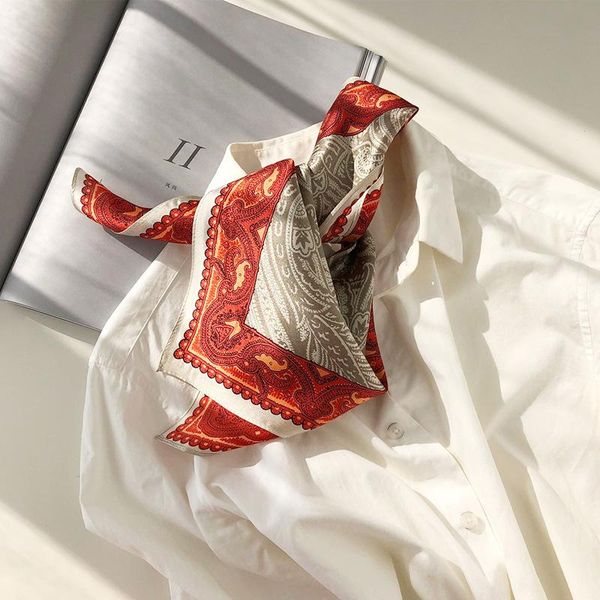 scarves italian design small square scarf elegant qi zhi kuan flowers silk ins female, Blue;gray
scarves italian design small square scarf elegant qi zhi kuan flowers silk ins female, Blue;gray