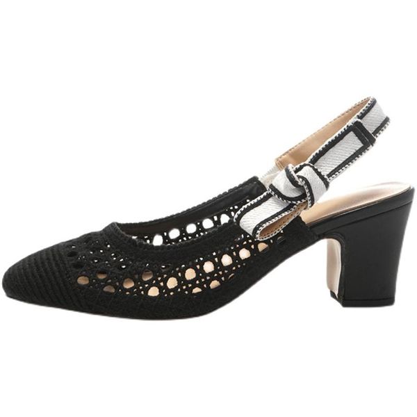 fashion hollow square toe heeled sandals women 2021 spring new back strap letter thick with bow high heels ladies tacones altos, Black
fashion hollow square toe heeled sandals women 2021 spring new back strap letter thick with bow high heels ladies tacones altos, Black