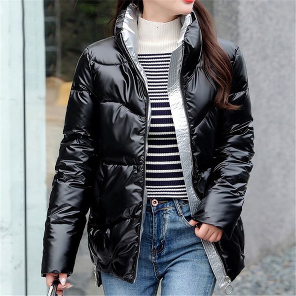 2021 women's clothing winter new solid color korean version loose thick warm long-sleeved padded bright face down jacket female unhc, Black
2021 women's clothing winter new solid color korean version loose thick warm long-sleeved padded bright face down jacket female unhc, Black