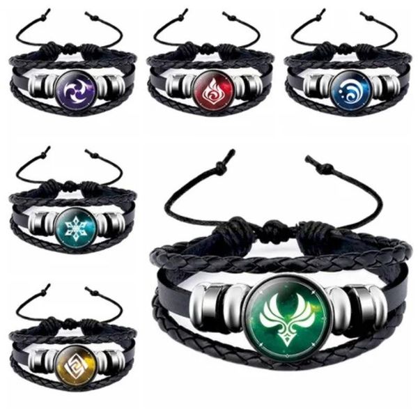 link, chain anime genshin impact game cosplay prop eye of god water wind thunder fire rock bracelet jewelry accessories, Black
link, chain anime genshin impact game cosplay prop eye of god water wind thunder fire rock bracelet jewelry accessories, Black
