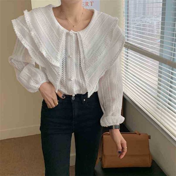 autumn fashion korean hollow long sleeve casual loose retro shirts lapel women sweet elegant blouses 210525, White
autumn fashion korean hollow long sleeve casual loose retro shirts lapel women sweet elegant blouses 210525, White